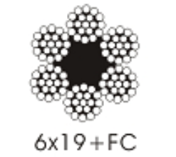 6×19+IWS、6x19+IWR、6x19+FC鋼絲繩