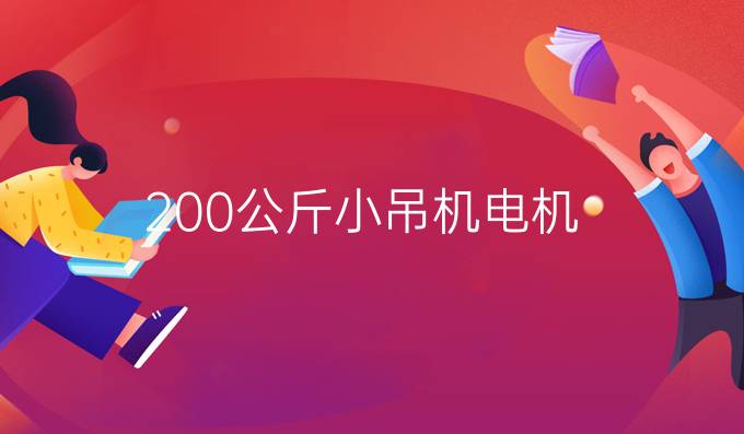 200公斤小吊機電機