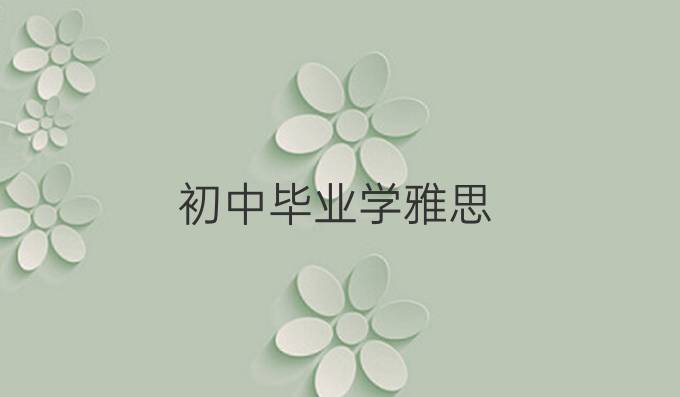 初中畢業學雅思