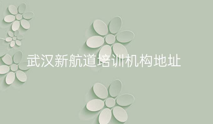 武漢新航道培訓機構地址