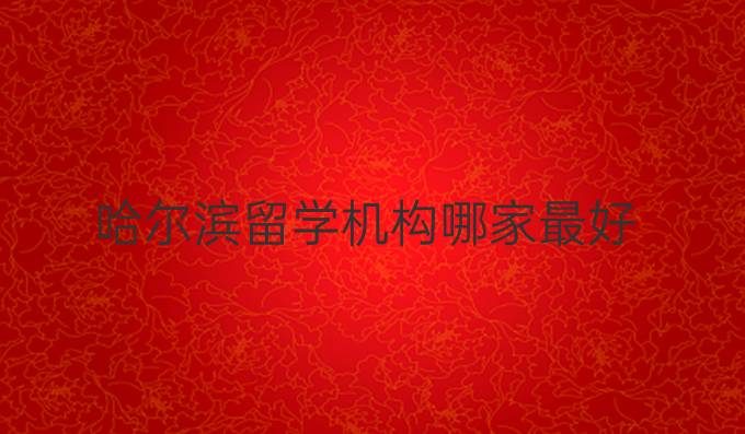 哈爾濱留學(xué)機構(gòu)哪家最好